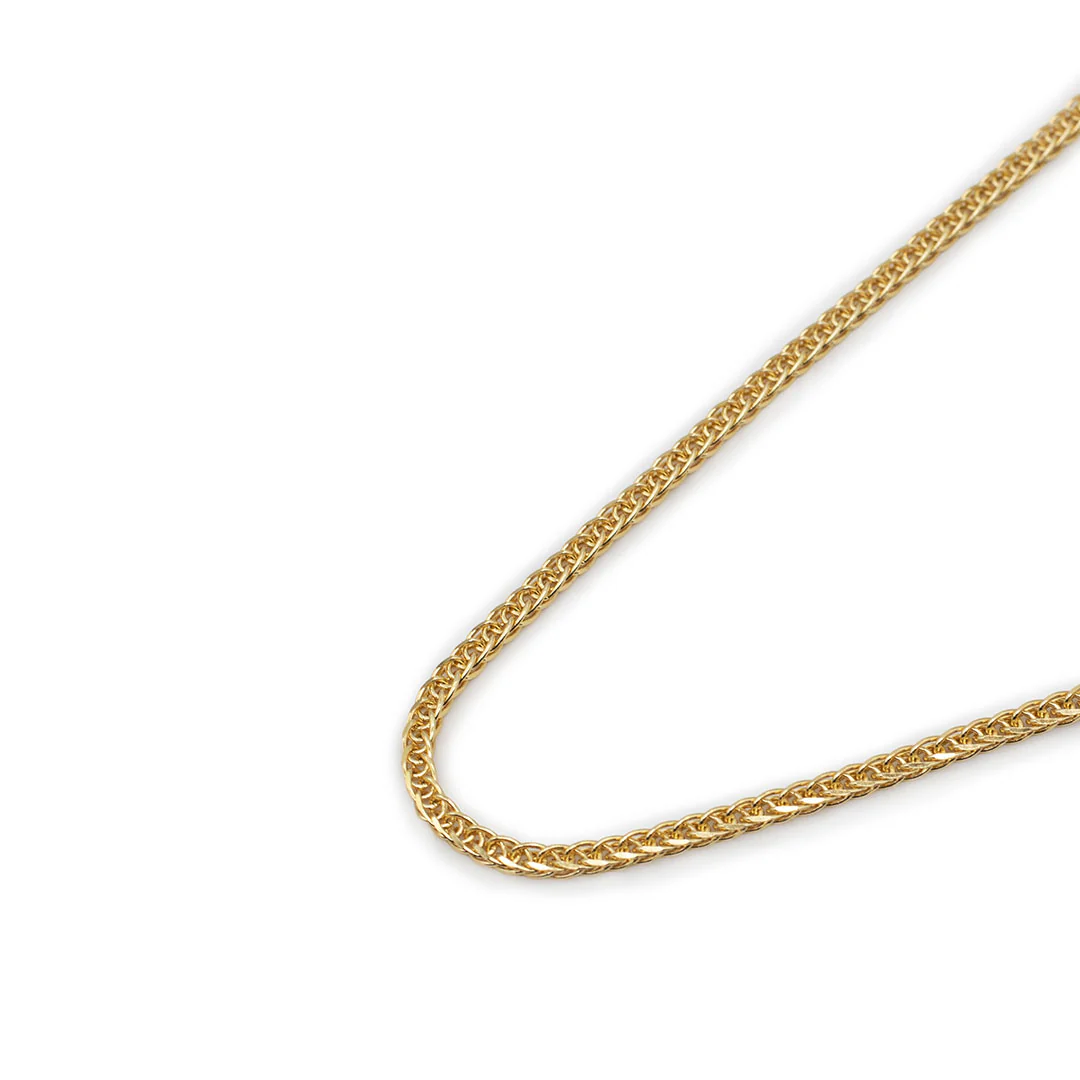 Gold 2.6mm Square Spiga Chain - Image 5