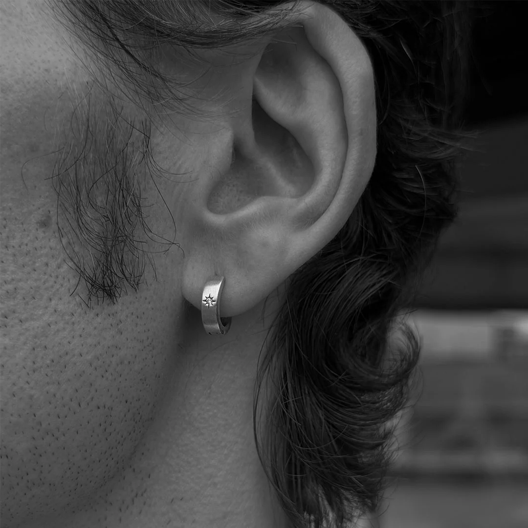 Gold Asteria Hoop Earring - Image 4