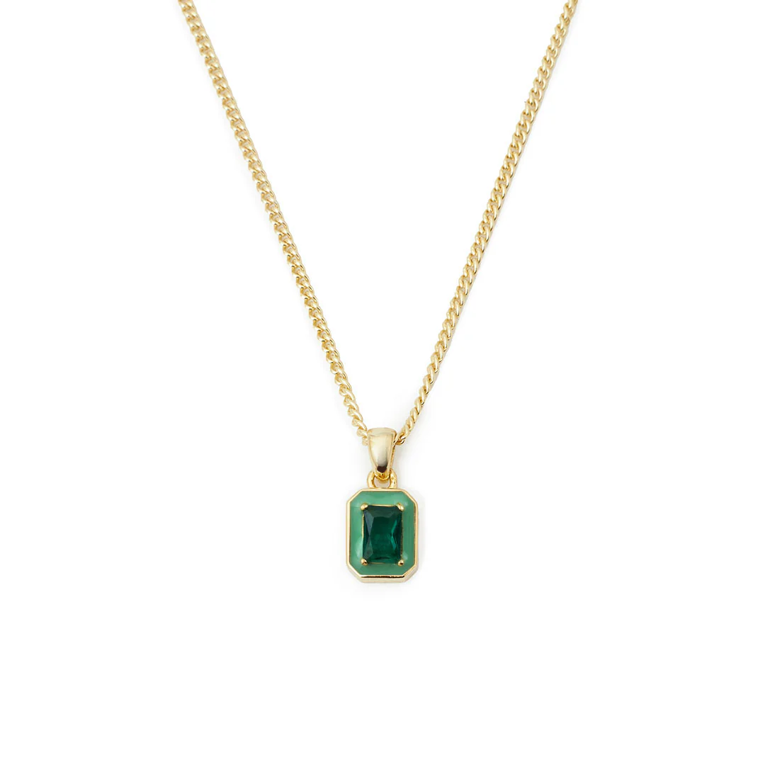 Gold Green Blush Necklace - Image 3