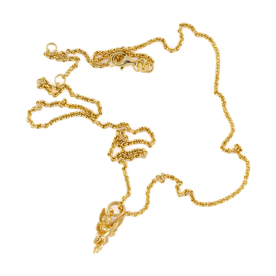 Gold Cherub Necklace - Image 6