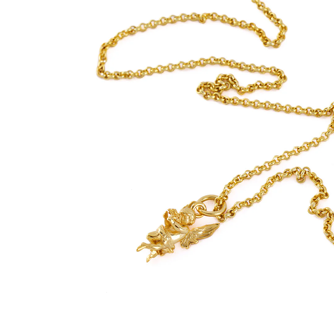 Gold Cherub Necklace - Image 7