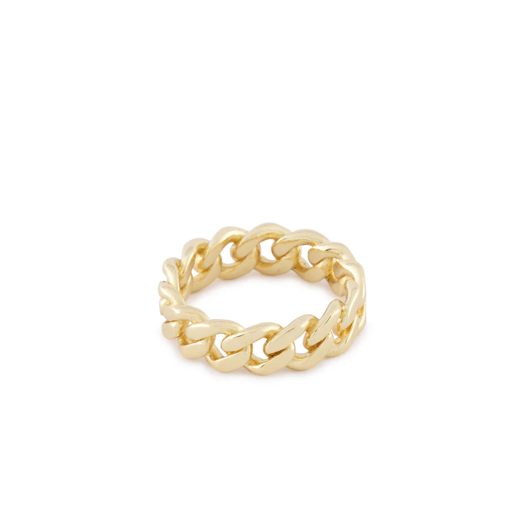 Gold Cuban Link Ring - Image 3