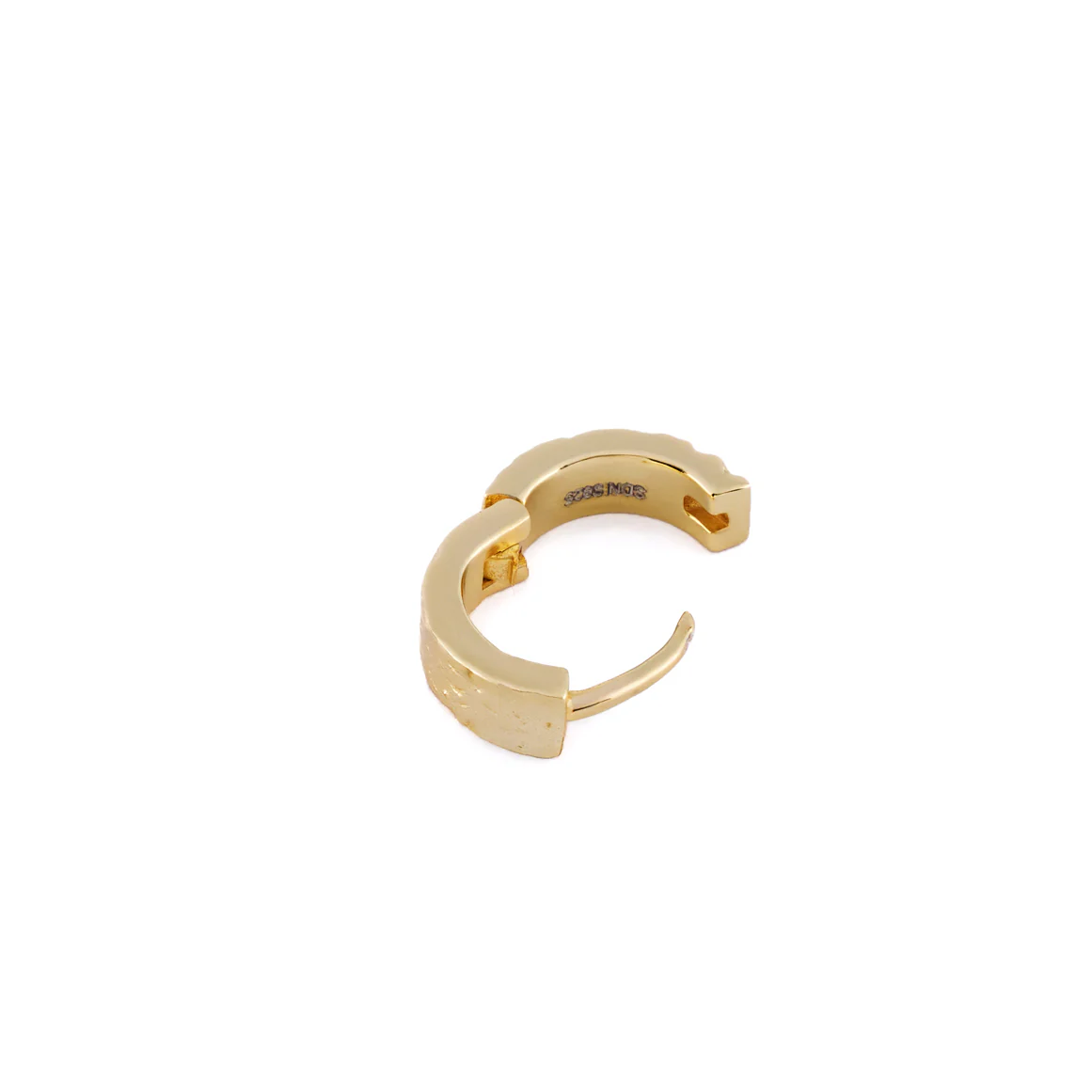 Gold Forge Hoop Earring - Image 6