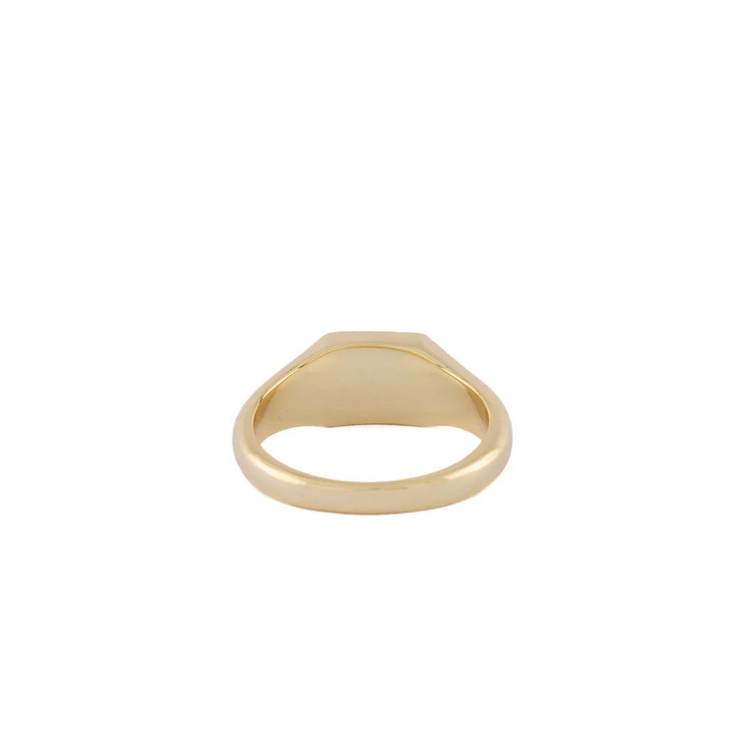 Gold Moss Agate Ring - Image 6