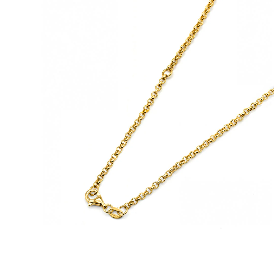 Gold Tigers Eye T-Bar Necklace - Image 6