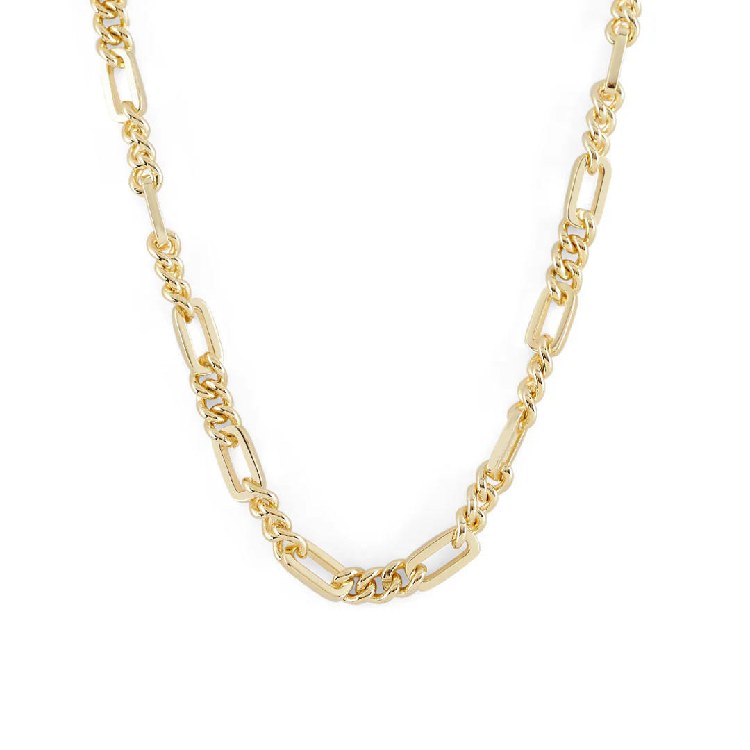 Gold Track Chain Necklace - Image 3