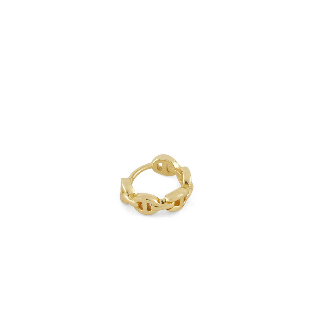 Gold Wanted Hoop Earring - Image 3