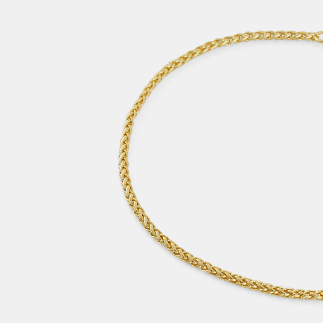 Gold Wheat Chain Bracelet - Image 6