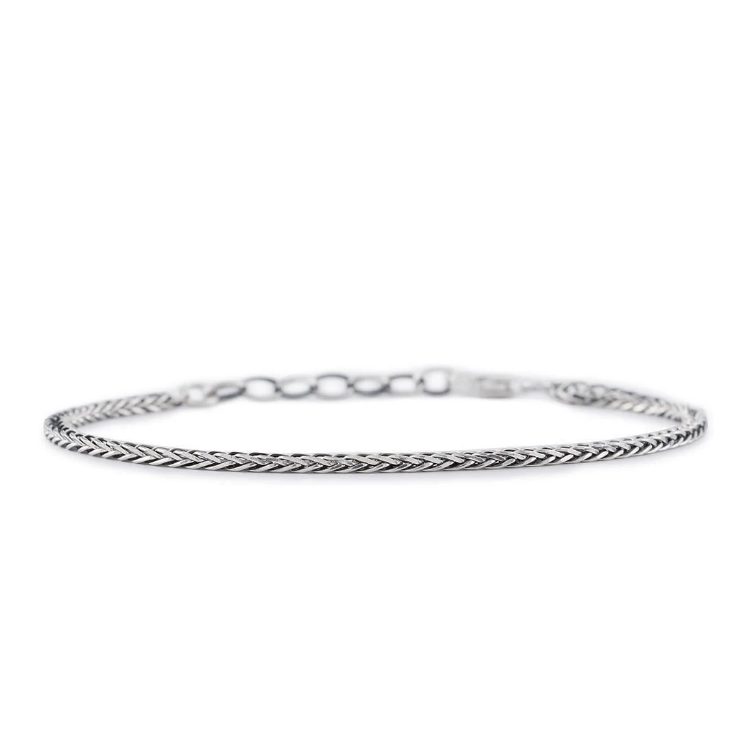 Silver 2.6mm Square Spiga Bracelet - Image 3