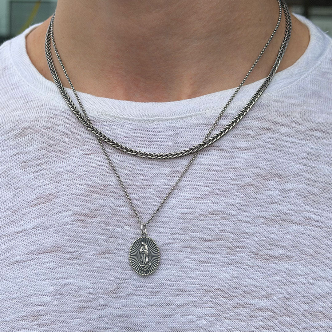 Silver 2.6mm Square Spiga Chain - Image 4
