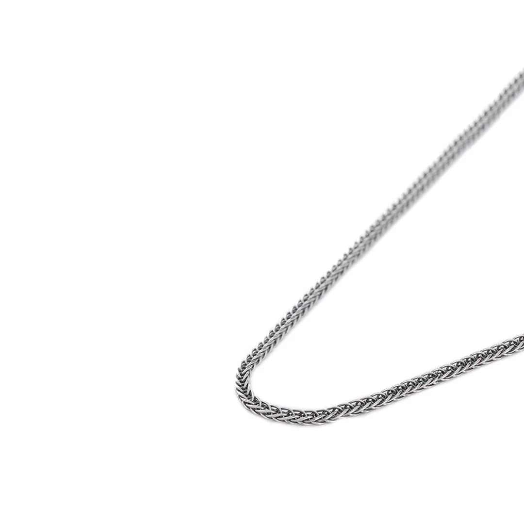 Silver 2.6mm Square Spiga Chain - Image 5