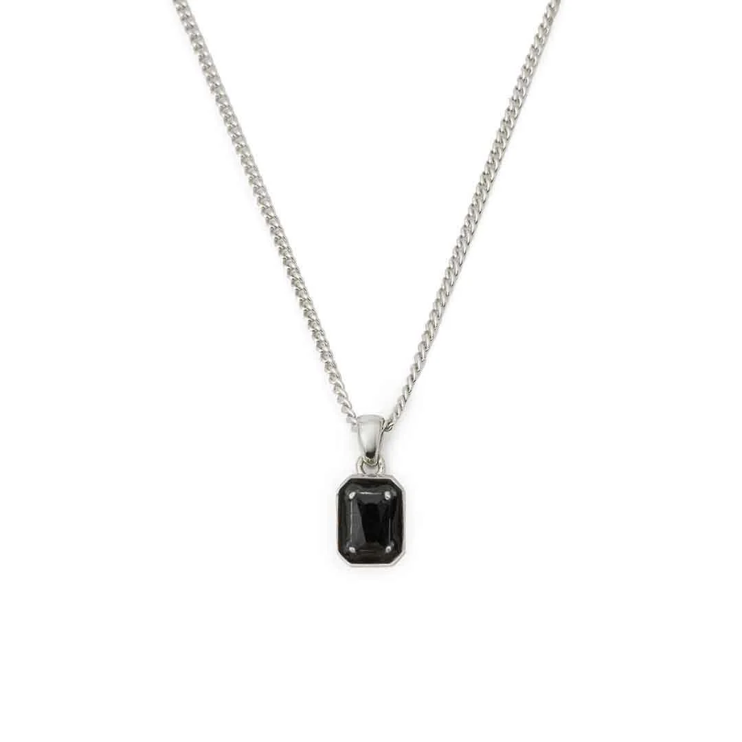 Silver Black Blush Necklace - Image 3