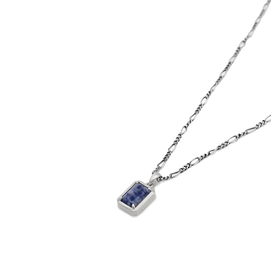 Silver Blue Jasper Necklace - Image 2