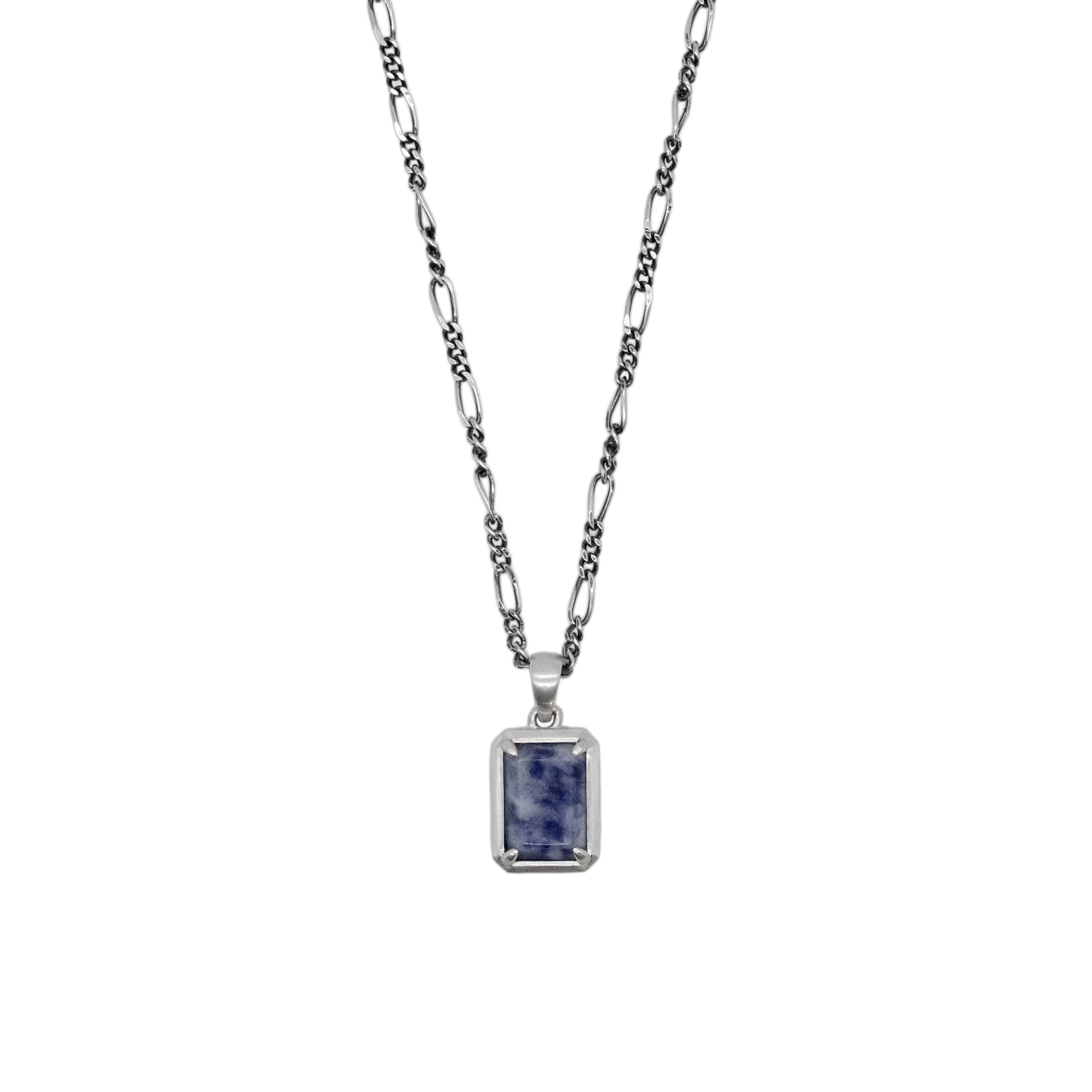 Silver Blue Jasper Necklace - Image 3