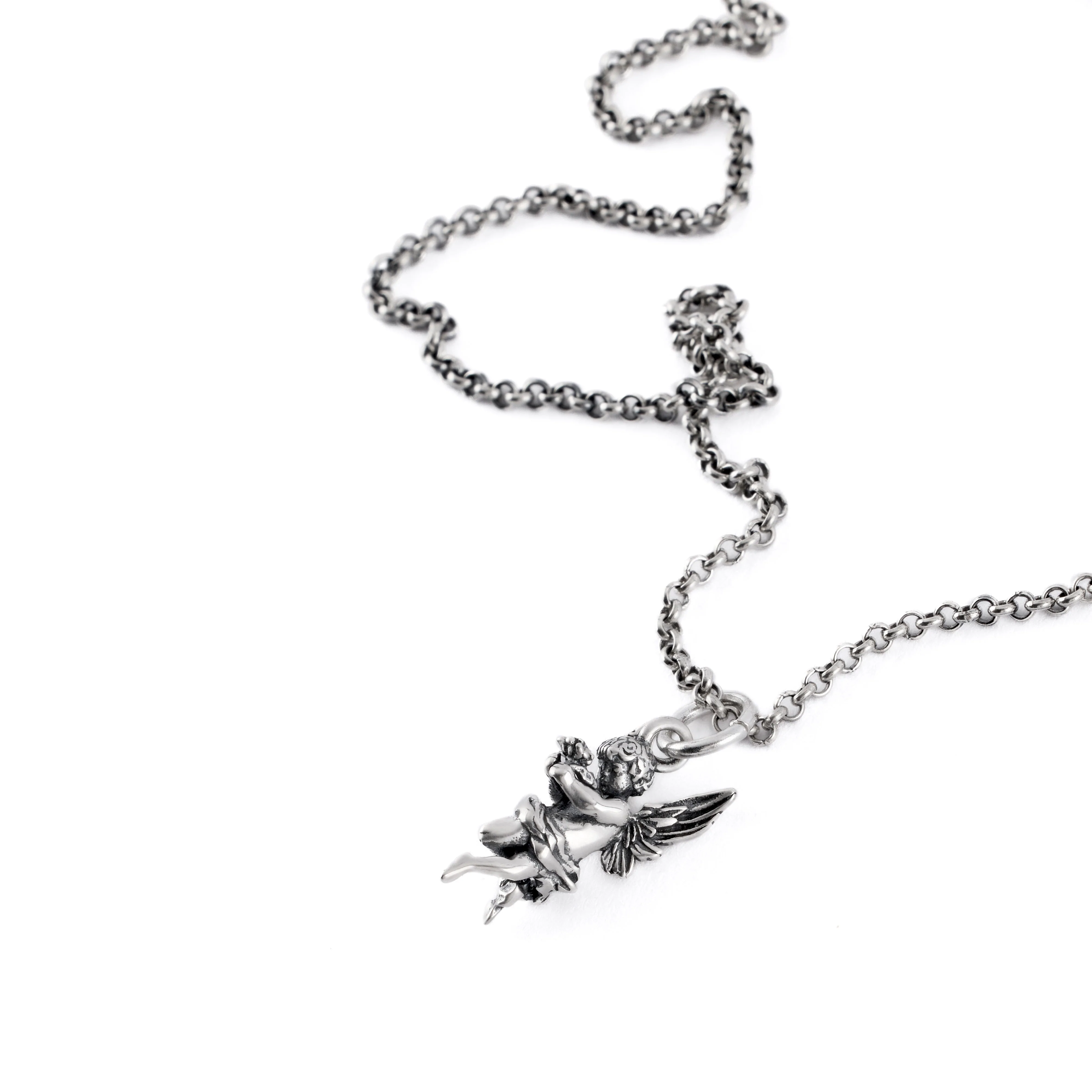 Silver Cherub Necklace - Image 6