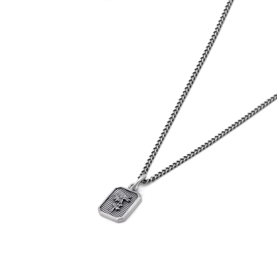 Silver Chrysanth Necklace - Image 2
