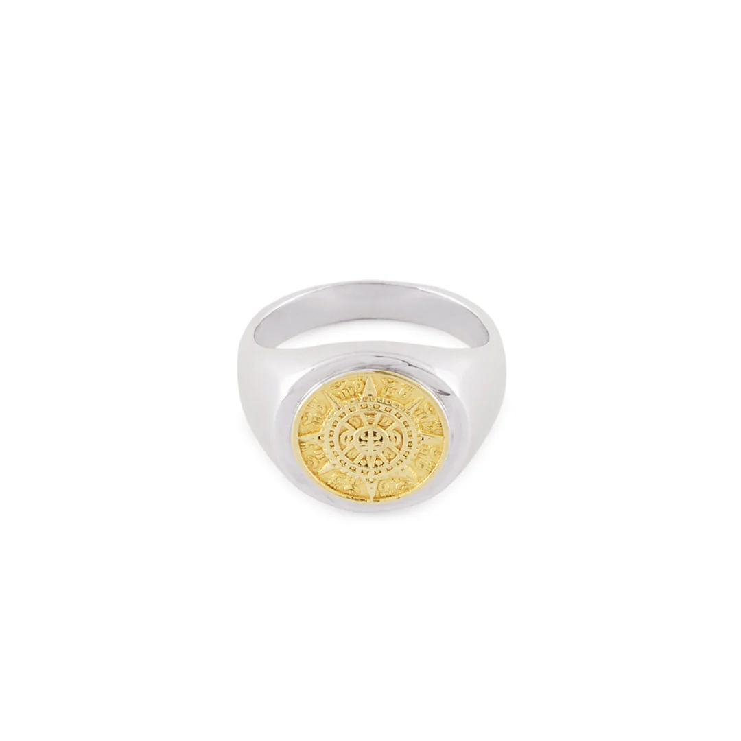 Silver Compass Ring - Image 3