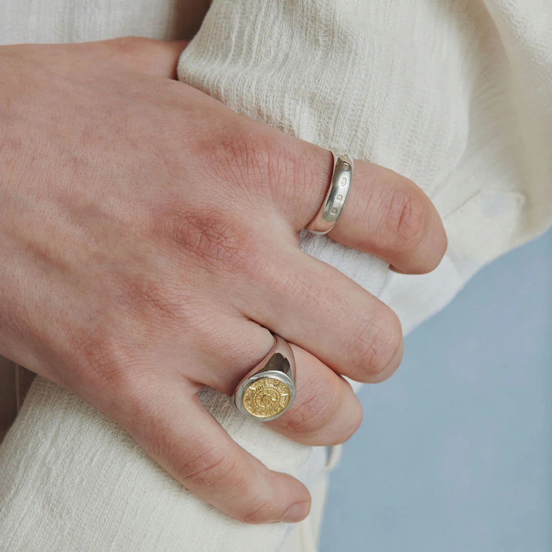 Silver Compass Ring - Image 8