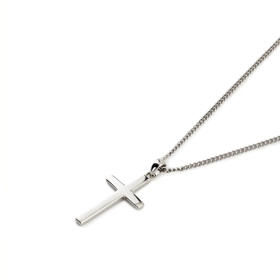 Silver Cross Necklace - Image 5