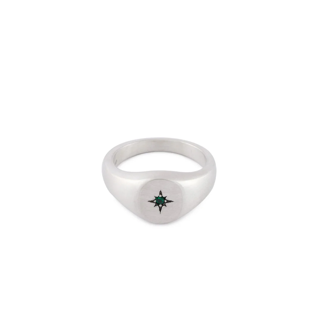 Silver Envy Signet Ring - Image 3