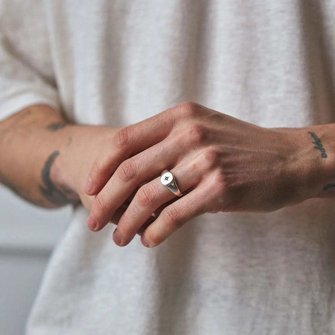 Silver Envy Signet Ring - Image 7