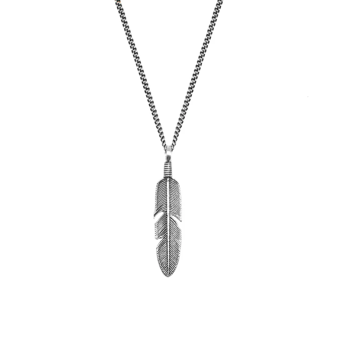 Silver Ethereal Feather Necklace - Image 3