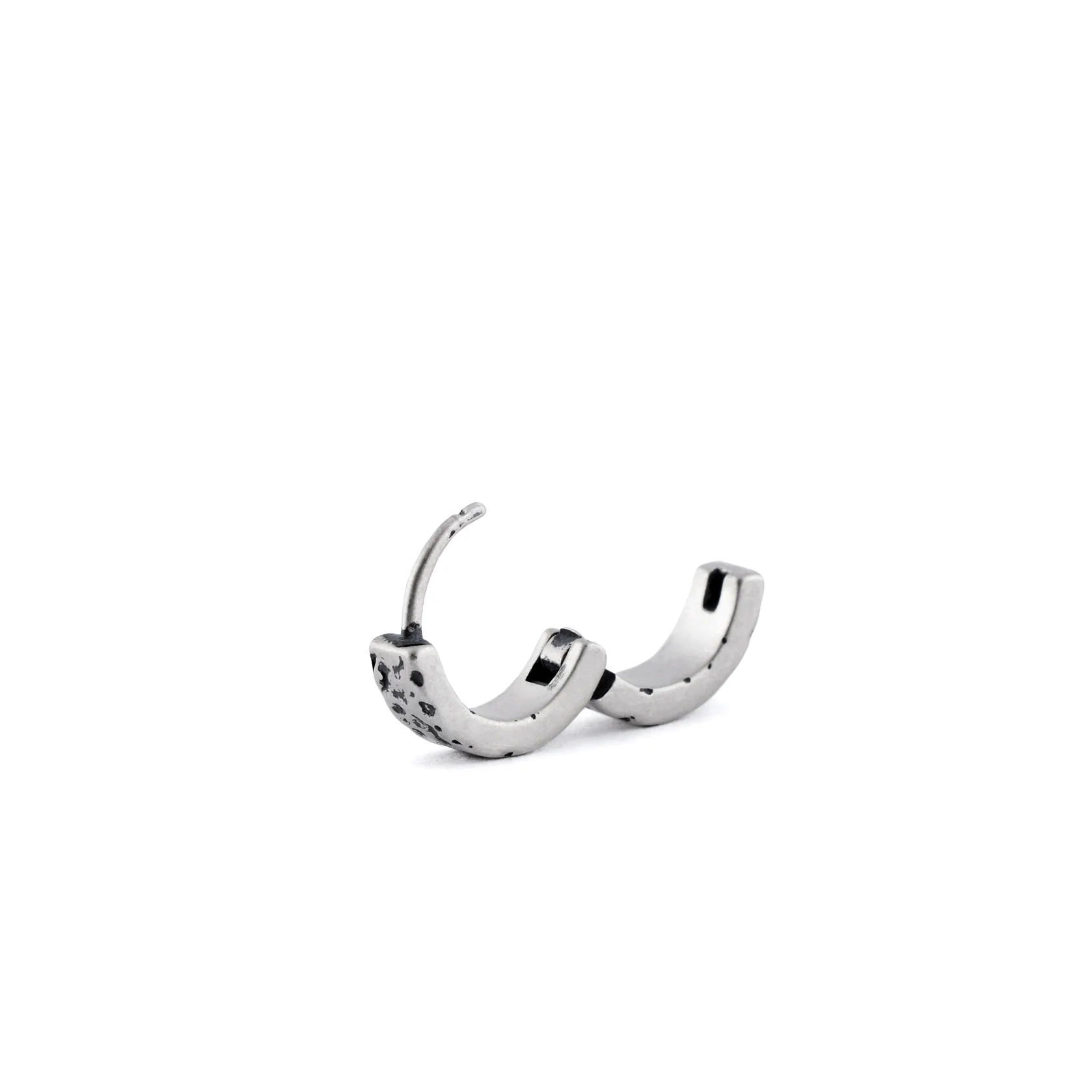 Silver Forge Hoop Earring - Image 5
