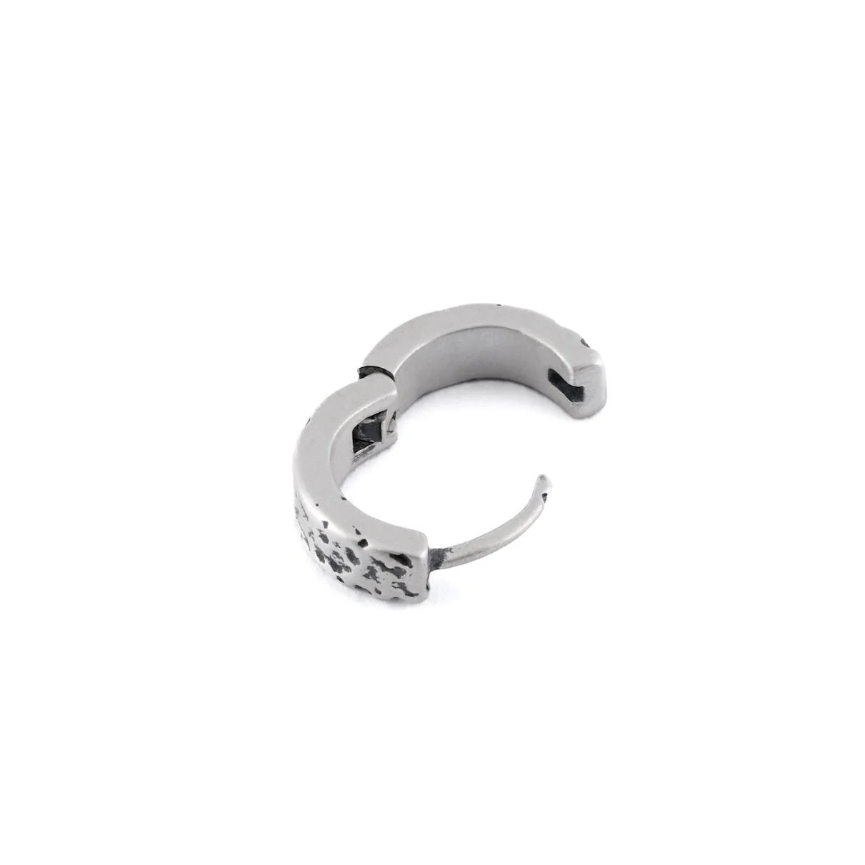 Silver Forge Hoop Earring - Image 6