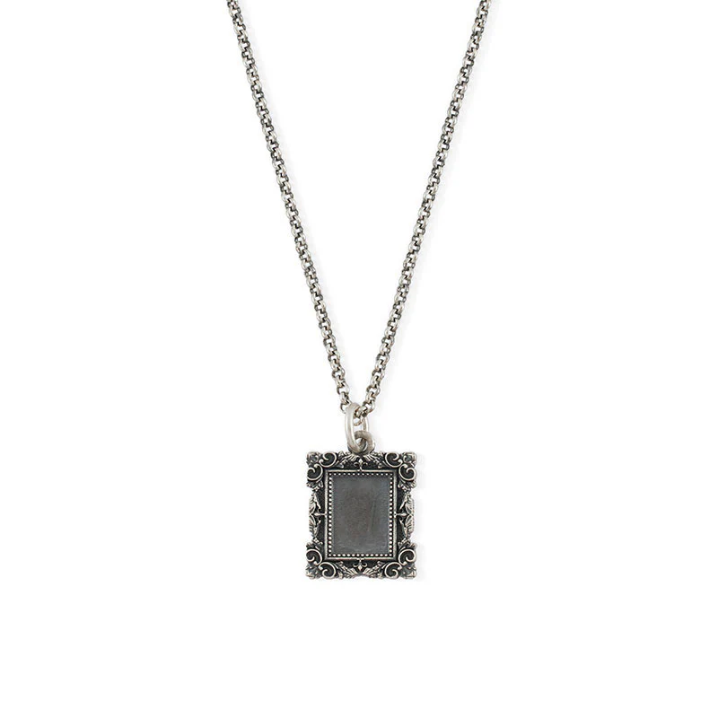 Silver Frame Necklace - Image 3