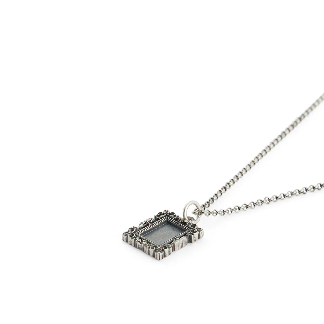 Silver Frame Necklace - Image 5