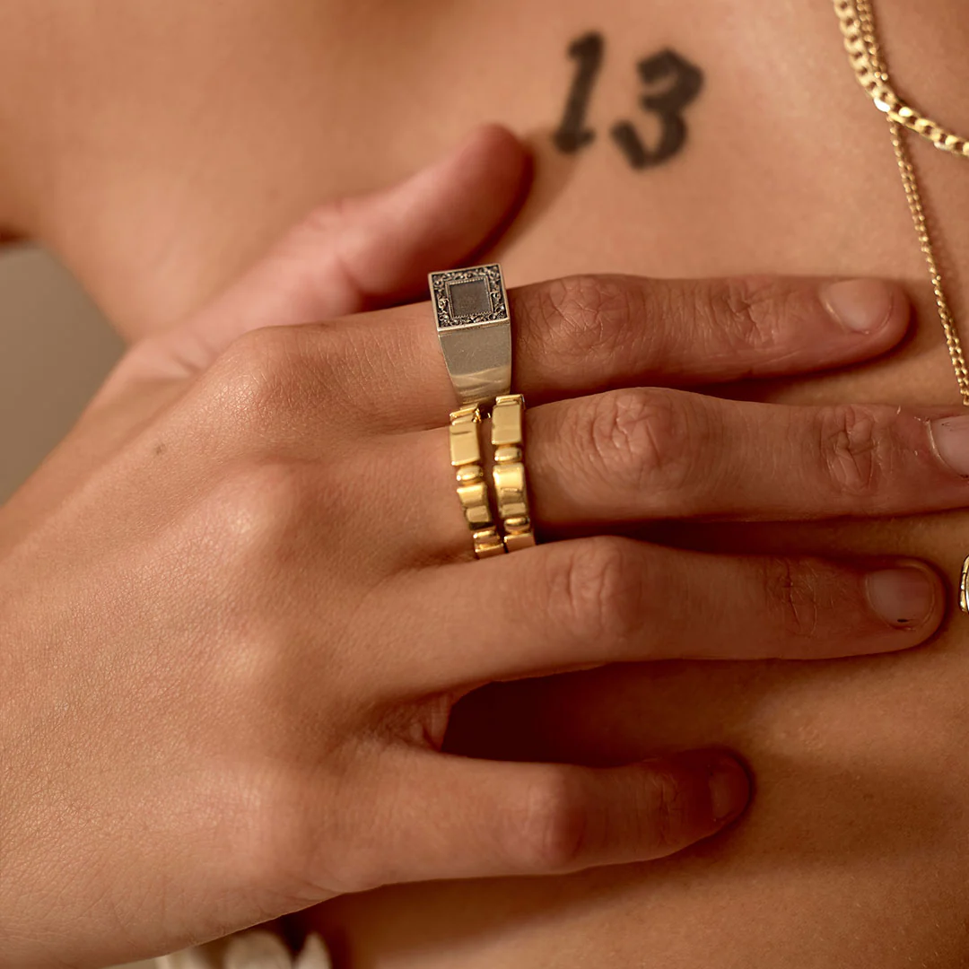 Silver Frame Ring - Image 7