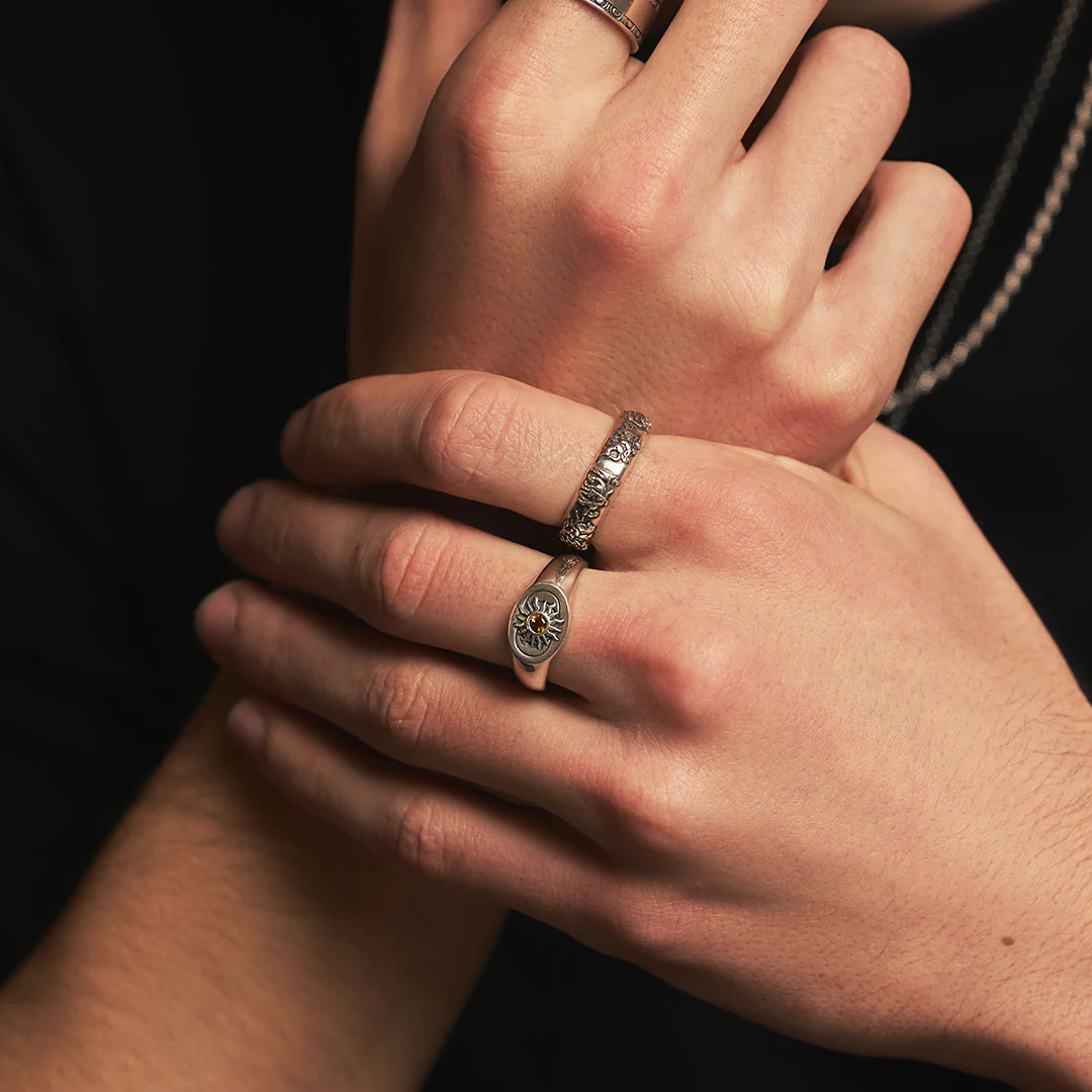 Silver Frieze Ring - Image 4