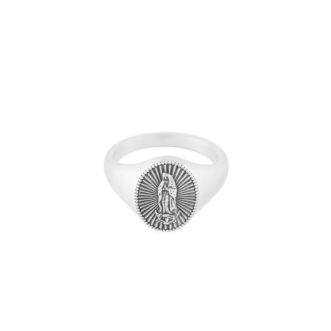Silver Guadalupe Ring