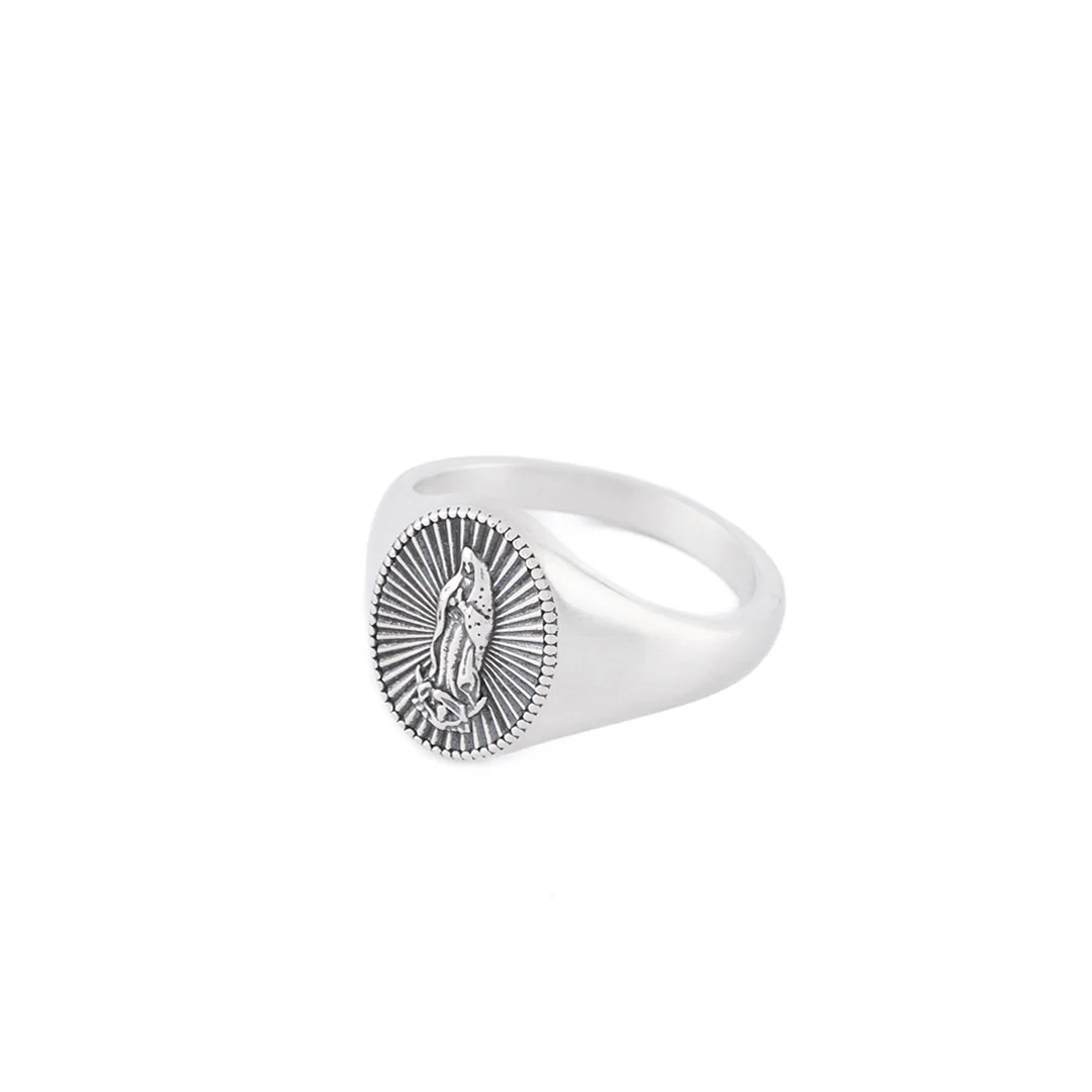 Silver Guadalupe Ring - Image 5