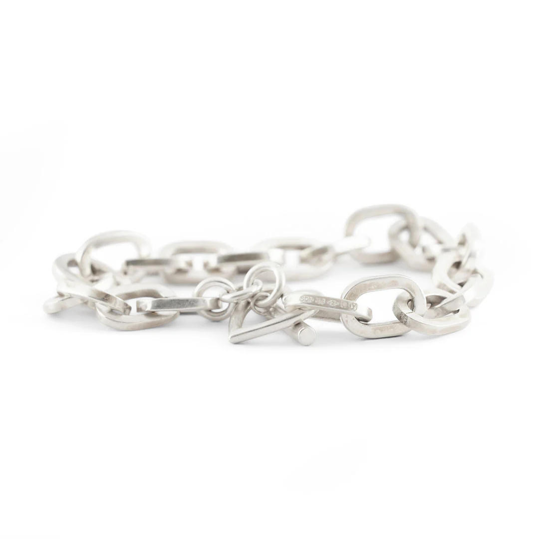 Silver Heart T-Bar Bracelet - Image 6