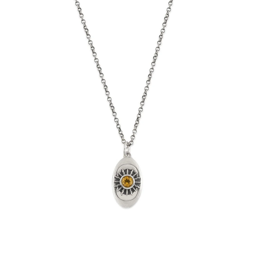 Silver Helios Necklace