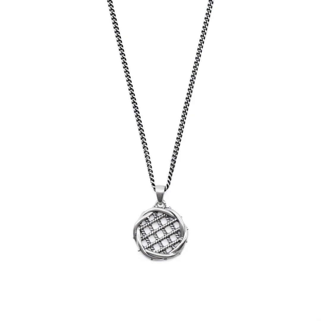 Silver Interlock Necklace - Image 3
