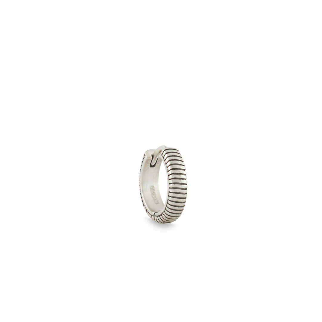 Silver Lasso Hoop Earring - Image 5