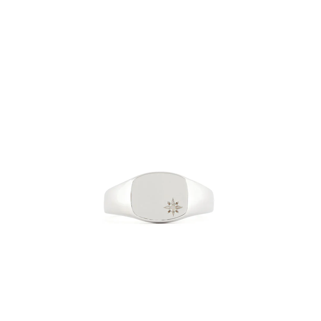 Silver Opal Birthstone Ring - Image 3