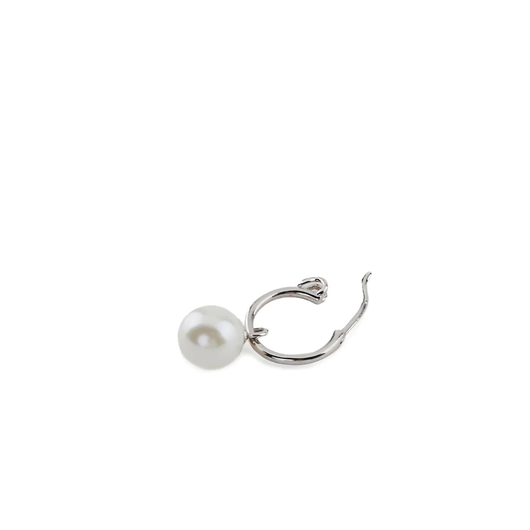 Silver Pearl Drop Earring - Image 6