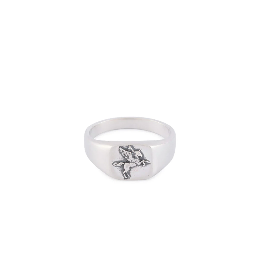 Silver Pegasus Ring