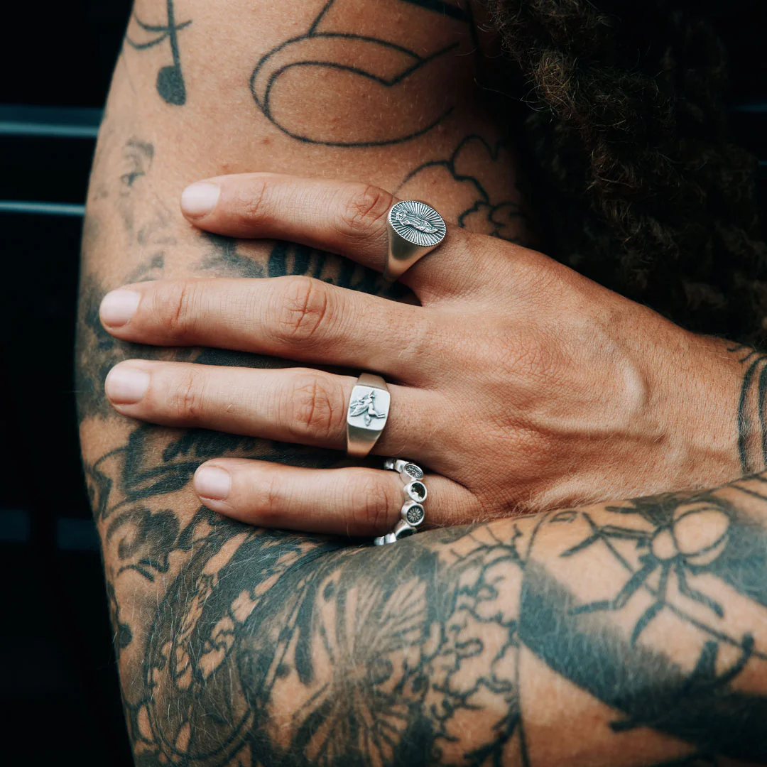 Silver Pegasus Ring - Image 4
