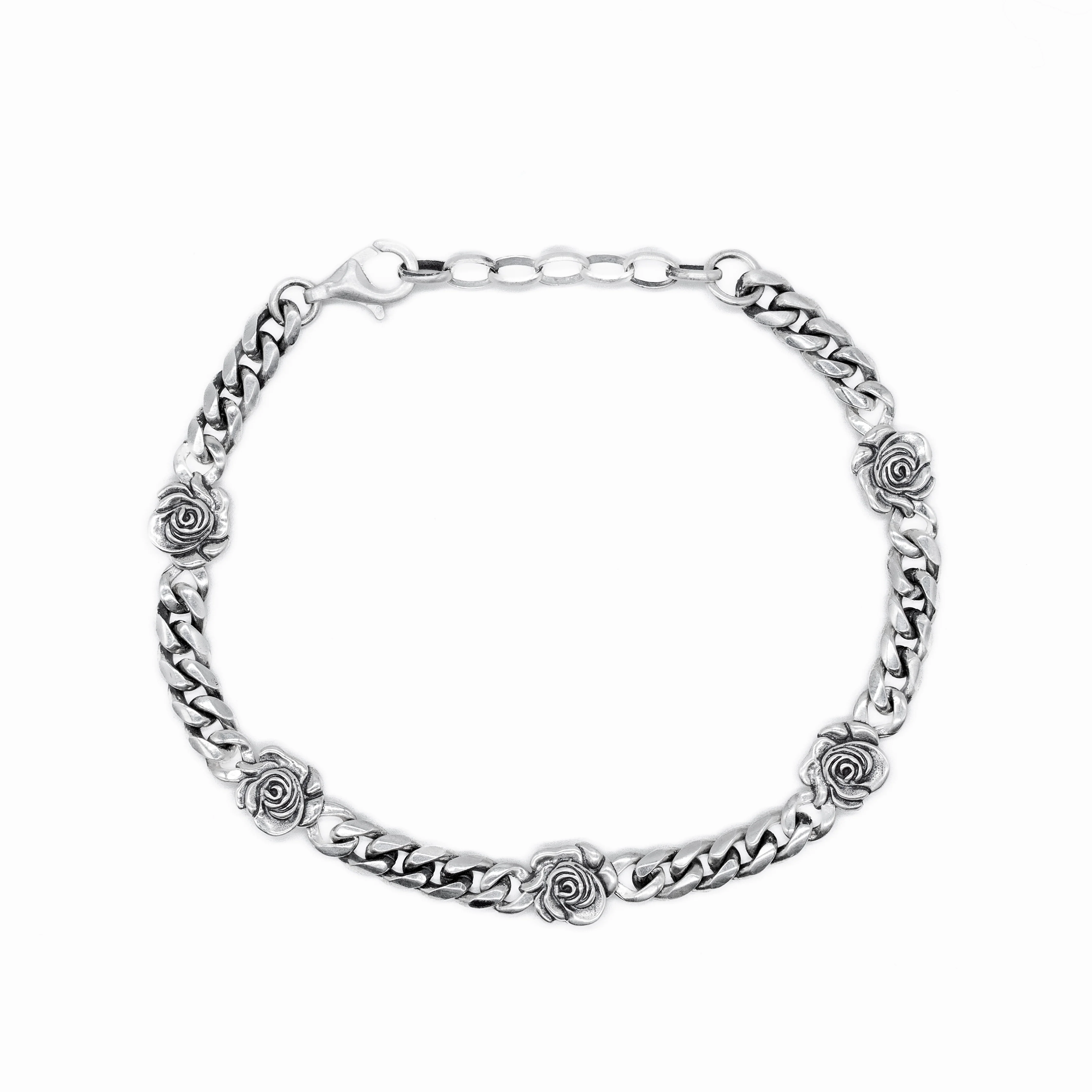 Silver Rose Bracelet - Image 5