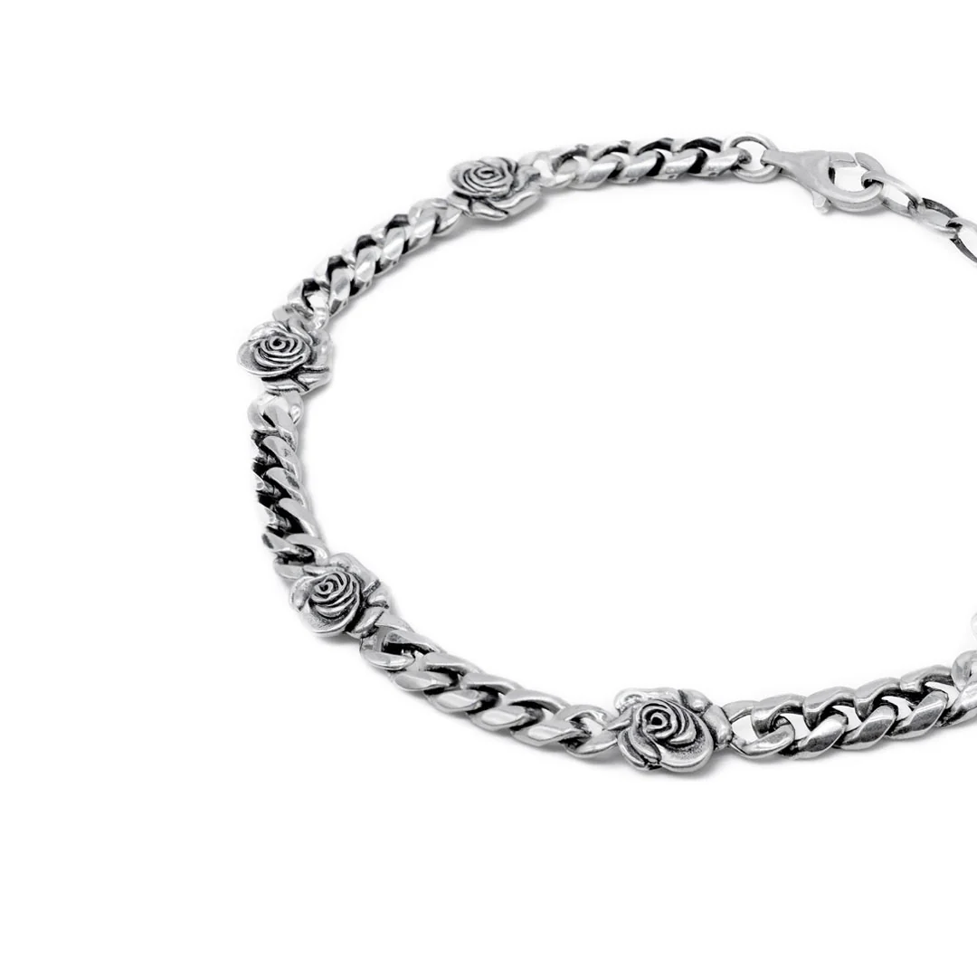 Silver Rose Bracelet - Image 6