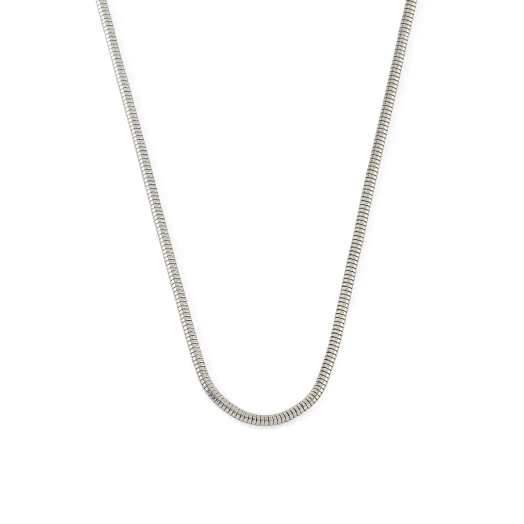 Silver Rounded Snake Chain