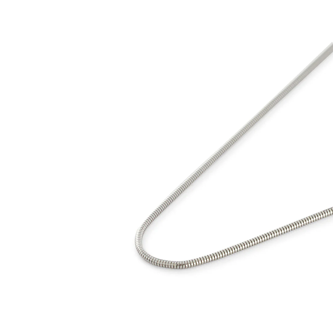 Silver Rounded Snake Chain - Image 5