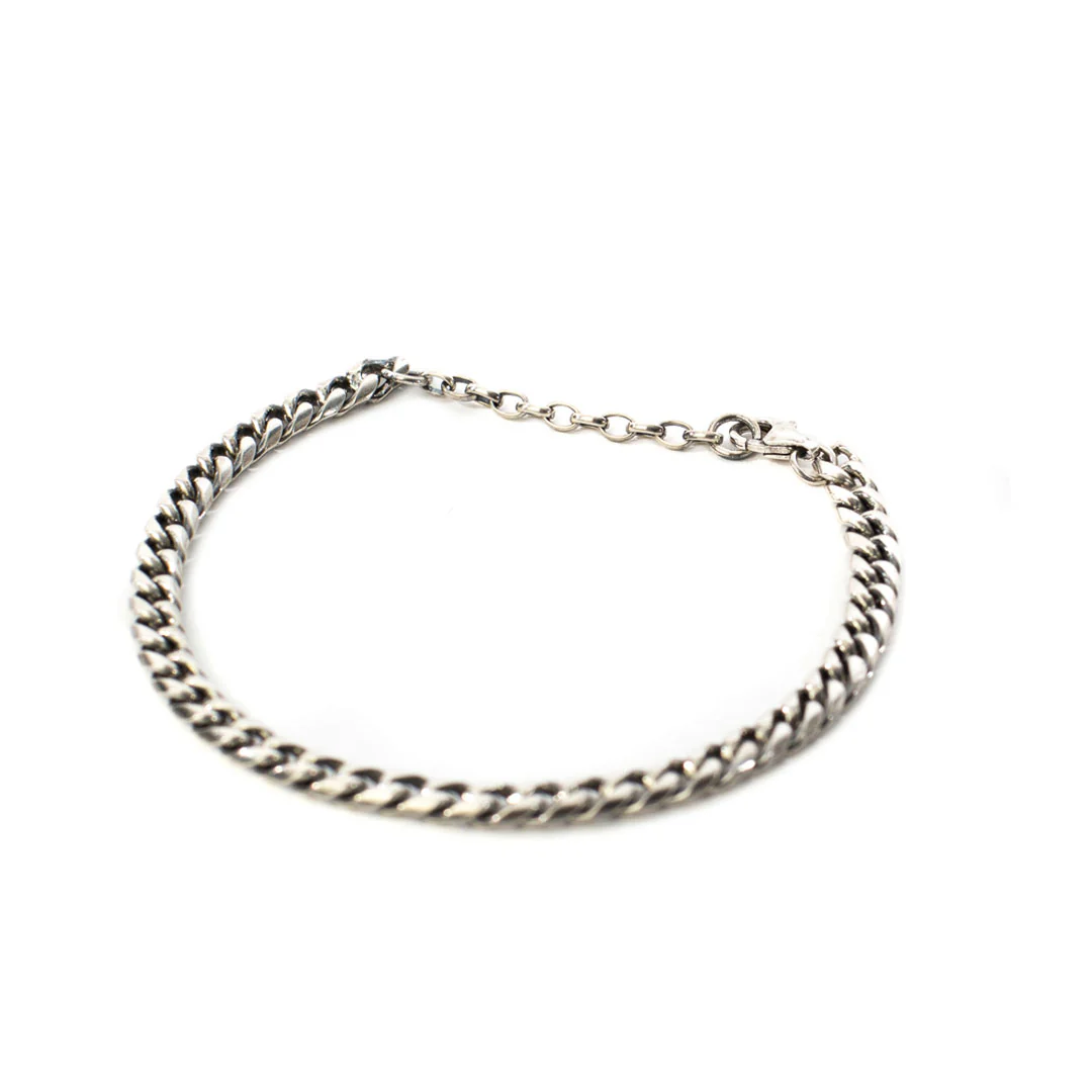 Silver 5mm Curb Bracelet - Image 5