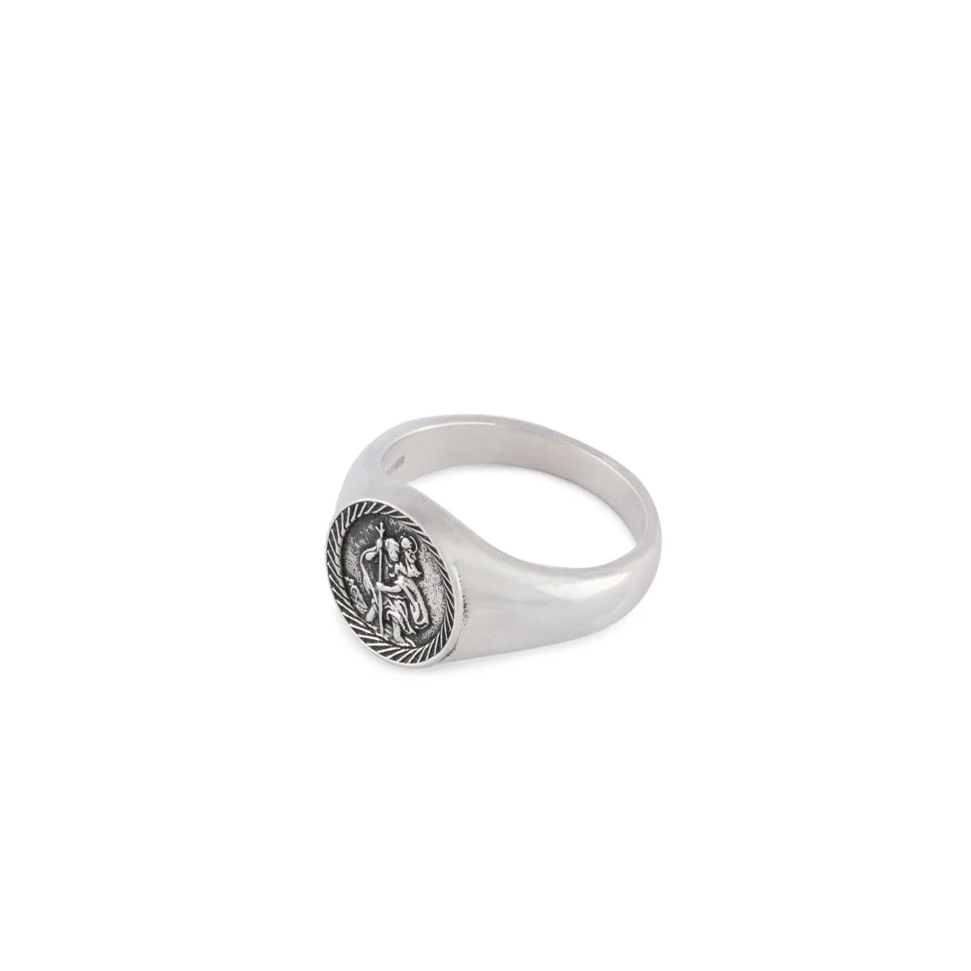 Silver St Christopher Ring - Image 6