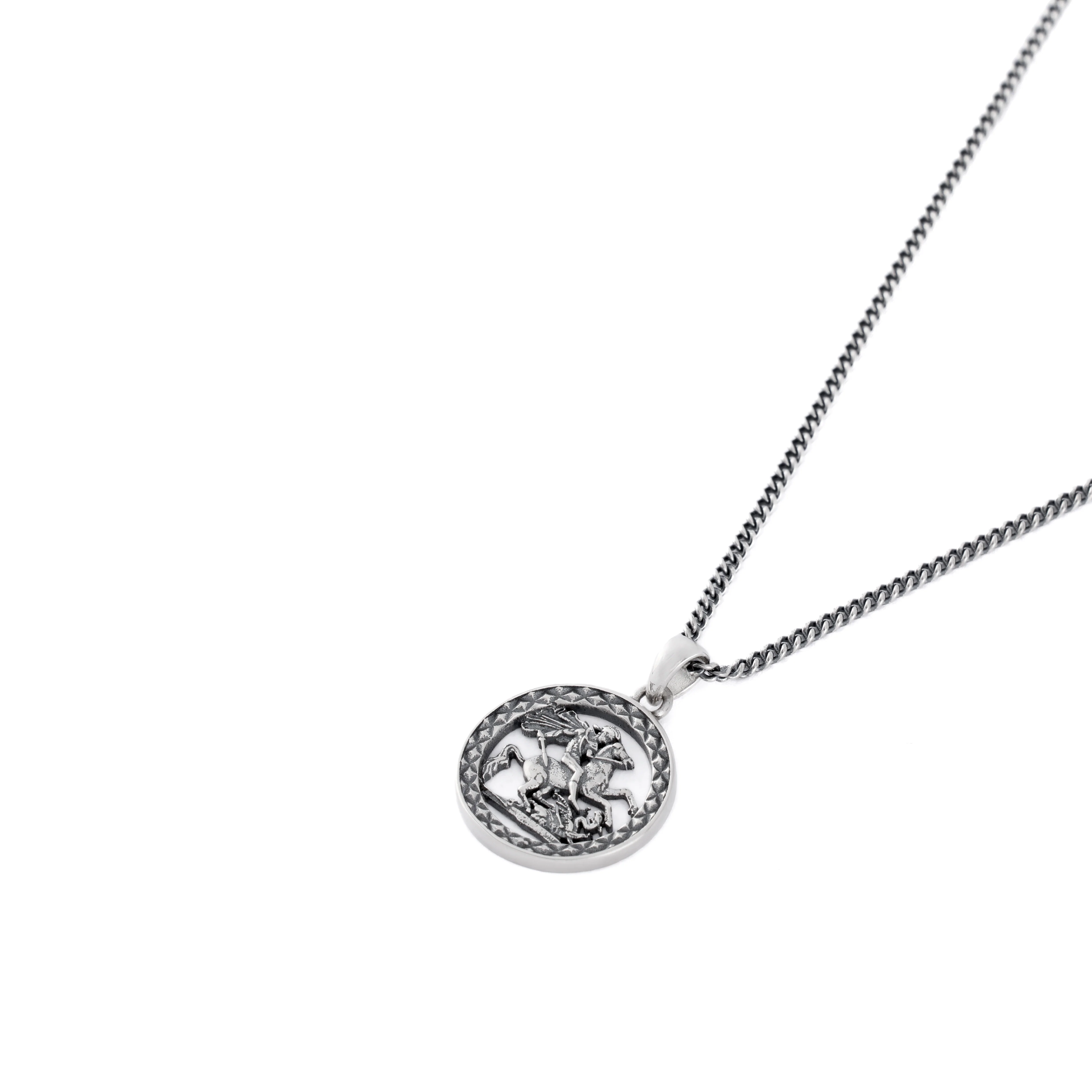 Silver St George Necklace - Image 5